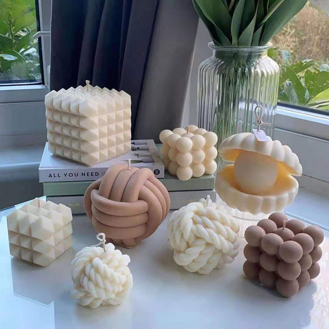 3D Rubik's Cube Series Aromatherapy Candle Silicone Mold DIY Creative Rubik's Cube Baking Mousse Cake Plaster Glue Mold