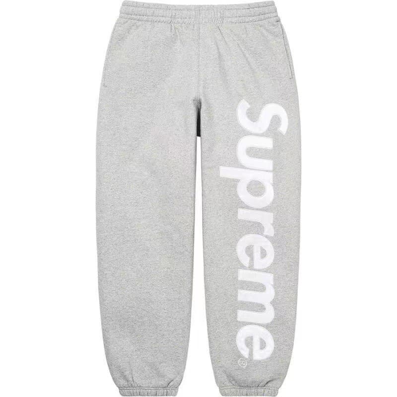 Supr large letter printed trousers casual sports outer wear sweatpants trend