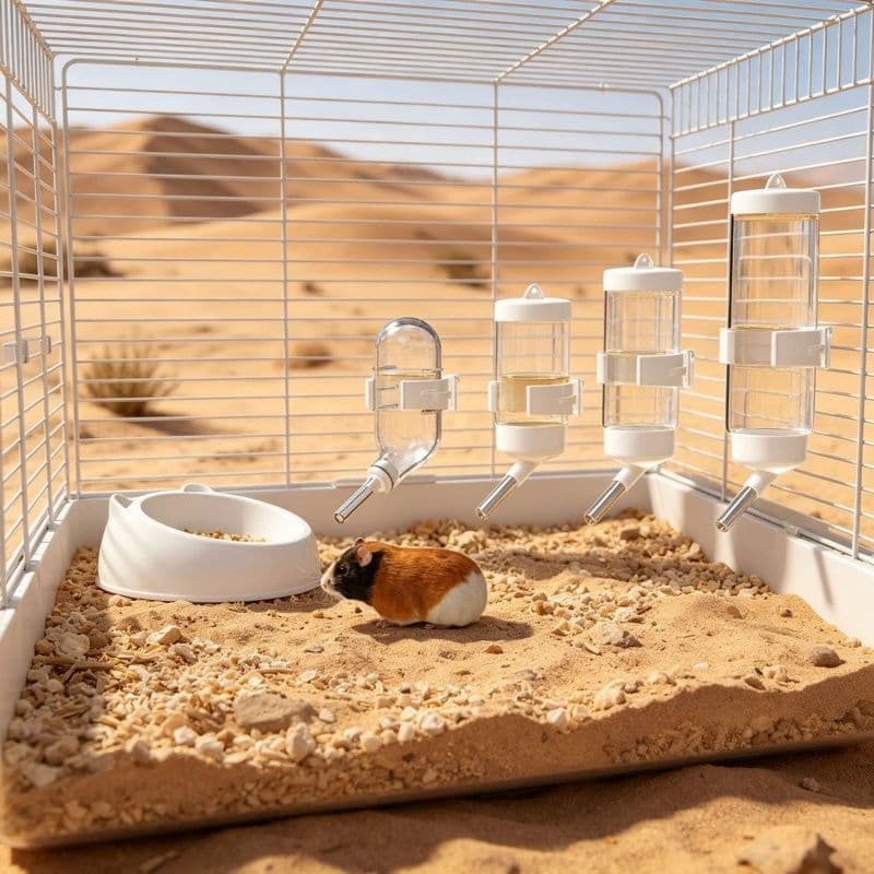 Hamster kettle drinking fountain drinking kettle eating and drinking food basin rabbit drinking fountain guinea pig golden bear guinea pig feeding water bottle