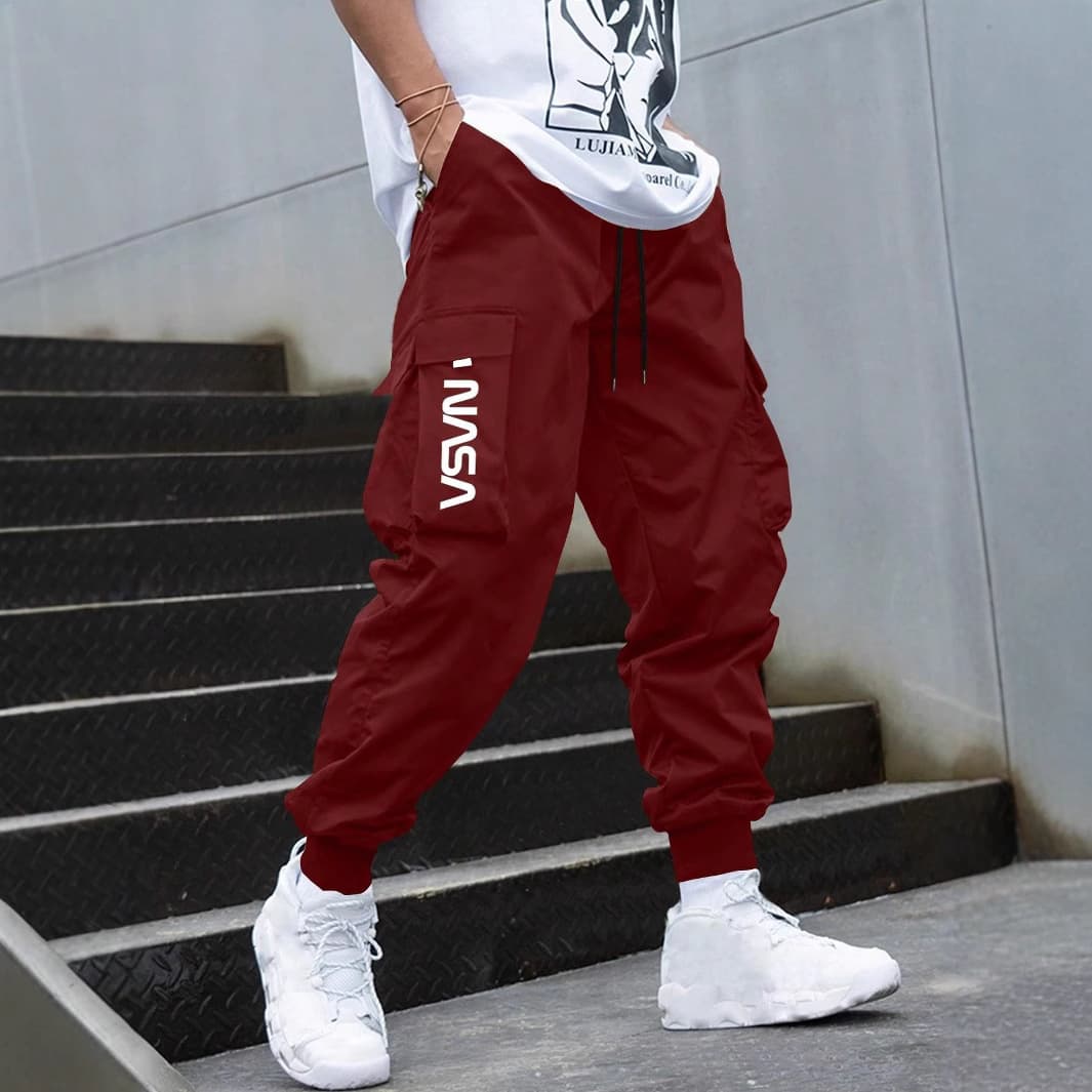 Source manufacturer of American trendy outdoor leg-tie wear-resistant workwear casual pants men's summer thin loose straight-leg sports pants