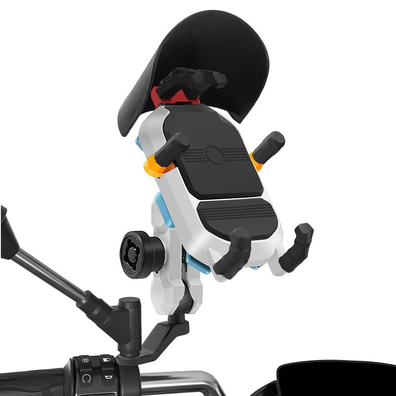 High-end color version motorcycle shock-absorbing bracket mirror holder motorcycle navigation bracket electric vehicle mobile phone holder wholesale