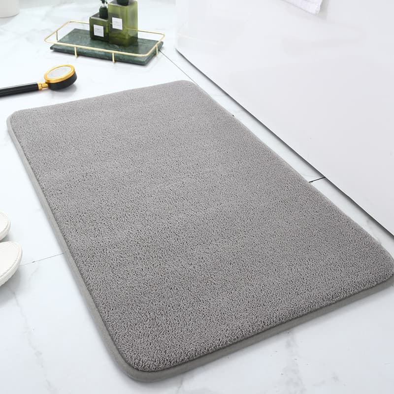 Amazon Solid Color Flannel Floor Mat for Home Bathroom Mat Entry Door Mat Bathroom Absorbent Foot Mat
