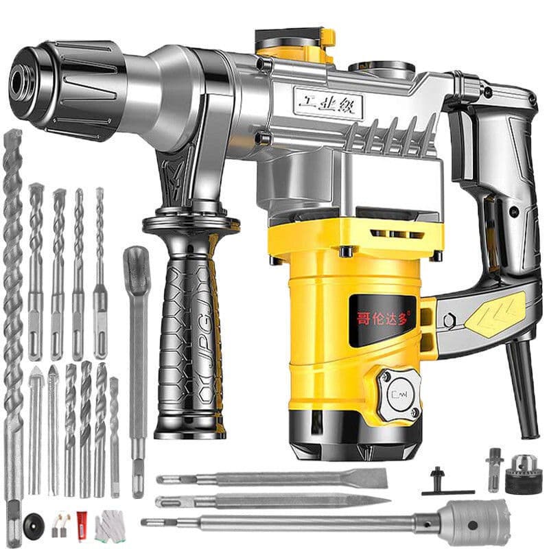 Powerful Industrial-Grade Electric Hammer, Multifunctional High-Power Impact Drill with Dual Use, Cross-Border Wholesale from Single Piece