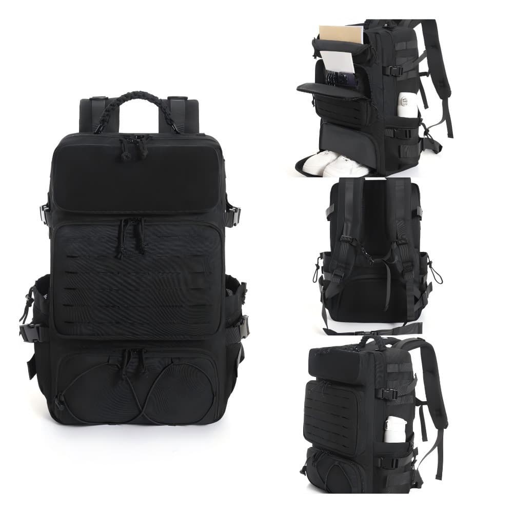 New cross-border multifunctional outdoor waterproof military fan bag large capacity outdoor camping tactical backpack mountaineering bag