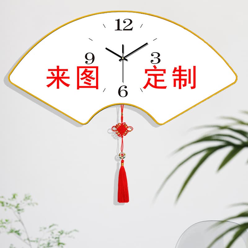 Popular living room crystal porcelain wall clock, baby wedding dress art photo decorative painting, silent company promotional wall painting, clock.
