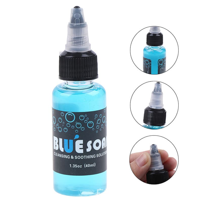 Tattoo blue algae tattoo color cleaning tattoo green algae diluted 40ml blue soap tattoo cleaning supplies tattoo equipment
