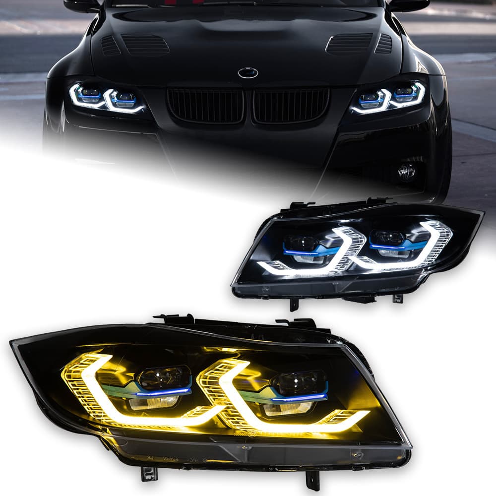Dedicated for BMW 3 Series E90 Upgrade New G22 Headlight Dual-Light Spoon Headlight Assembly LED Laser Lens Headlight