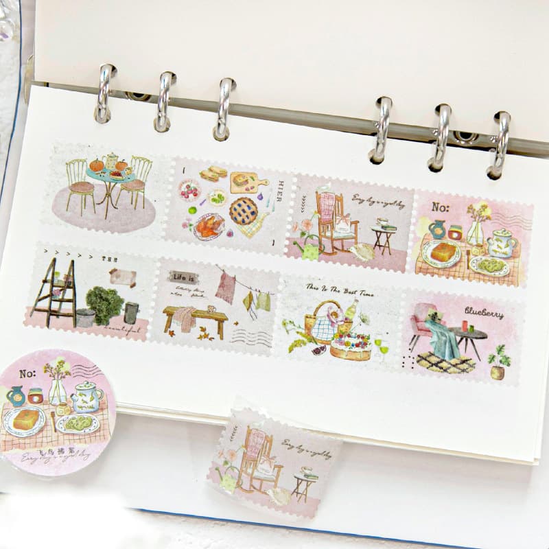 Twilight Washi Tape Spring Light Intertwine Series Green Life Theme DIY Creative Material Roll 4 Styles