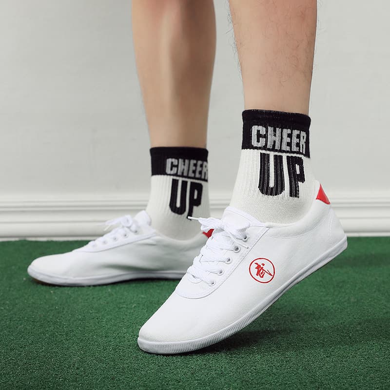 Double Star Martial Arts Shoes Men's Sports Shoes Canvas Shoes Breathable Lightweight Morning Exercise Performance Shoes