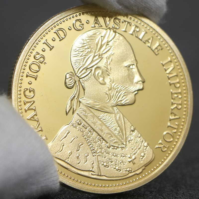 1915 Austrian Gold-plated Commemorative Coin - Franz Joseph I Coin Golden Medal Coin