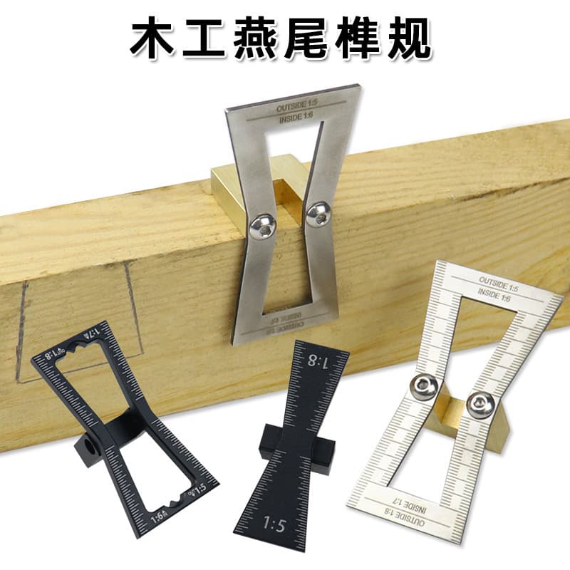 Woodworking Dovetail Gauge, Marking Gauge, Dovetail Template Marking Gauge, Manual Tenon Cutting Tool Aid