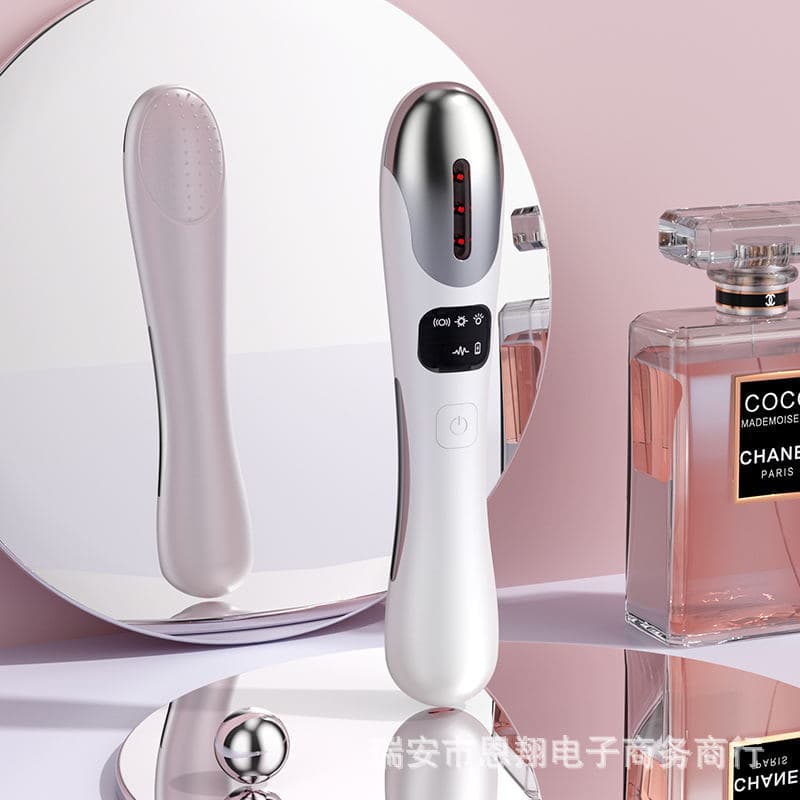 Microcurrent Eye Massager with Vibration, Reduces Dark Circles, Eye Cream Applicator, Eye Massage Pen