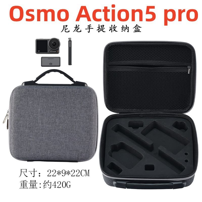 Compatible with DJI Osmo Action 5 Pro Action Camera Carrying Case Waterproof Handbag