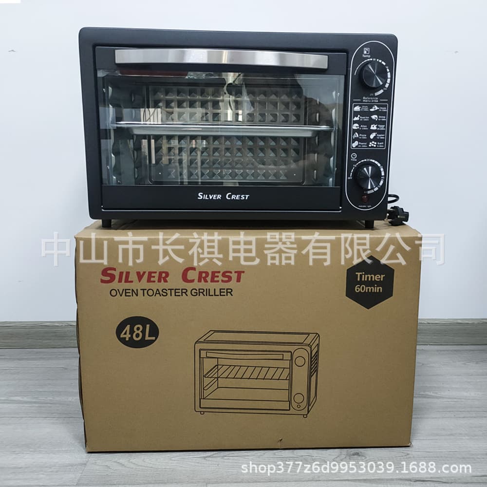 Electric Oven Cross-Border 48L Large Capacity Oven Home English Version Multifunctional Electric Oven