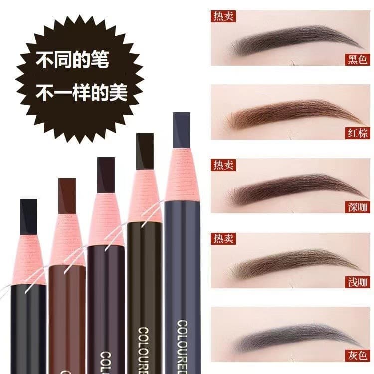 Olli batch generation hair 1818 pull eyebrow pencil waterproof non-blooming genuine goods wood waterproof very fine professional wild eyebrow