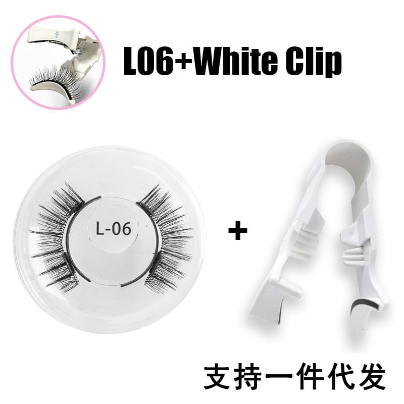 Magnetic False Eyelashes Set Pair Natural Thick Lashes Synthetic Fiber Flatness Quality Eyelashes Easy to Apply for General Use