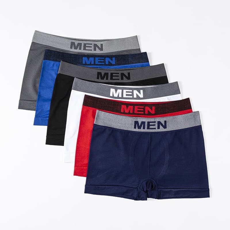 Men's Seamless Large Size Sports Boxer Briefs, Comfortable Breathable Naked-Feel, Factory Wholesale