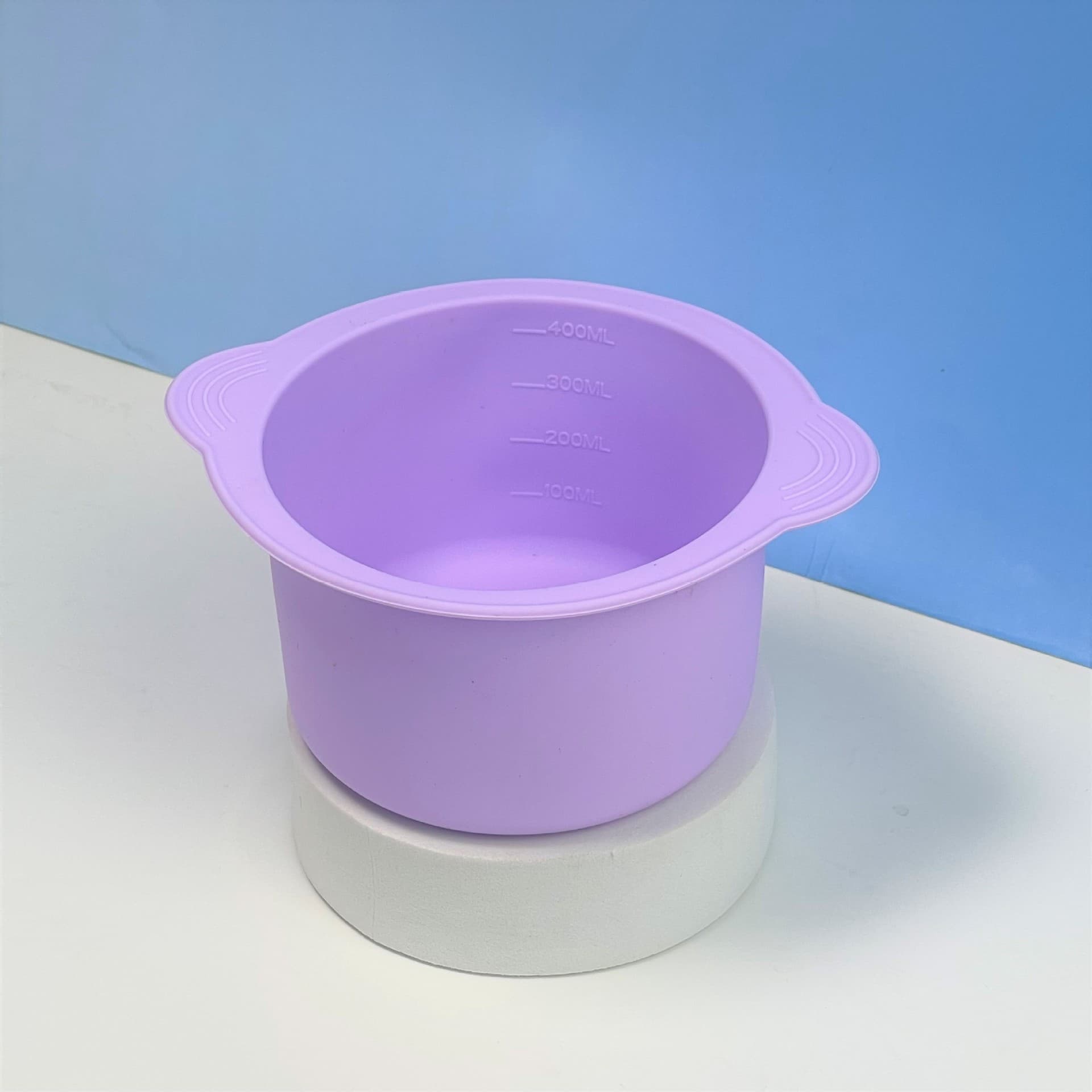 Cross-border Hot Seller Silicone Wax Melting Bowl Mask Bowl 400ML Mask Stick Stirring Rod 2-Piece Set