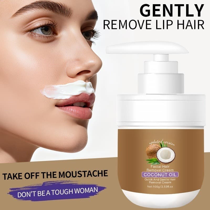 Cross-border Coconut Oil Hair Removal Cream for Lips Gentle Coconut Oil Hair Removal Cream