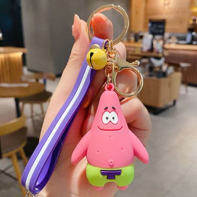 Cute Cartoon Anime Soft PVC Keychain Car Bag Hanging Ornament Cross-border Key Chain Small Gift Wholesale