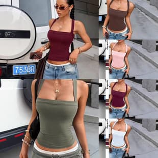 Cross-border Europe and America Y2K Hot Girl Tube Top Vest Women's Top 2026 Summer Amazon Independent Station