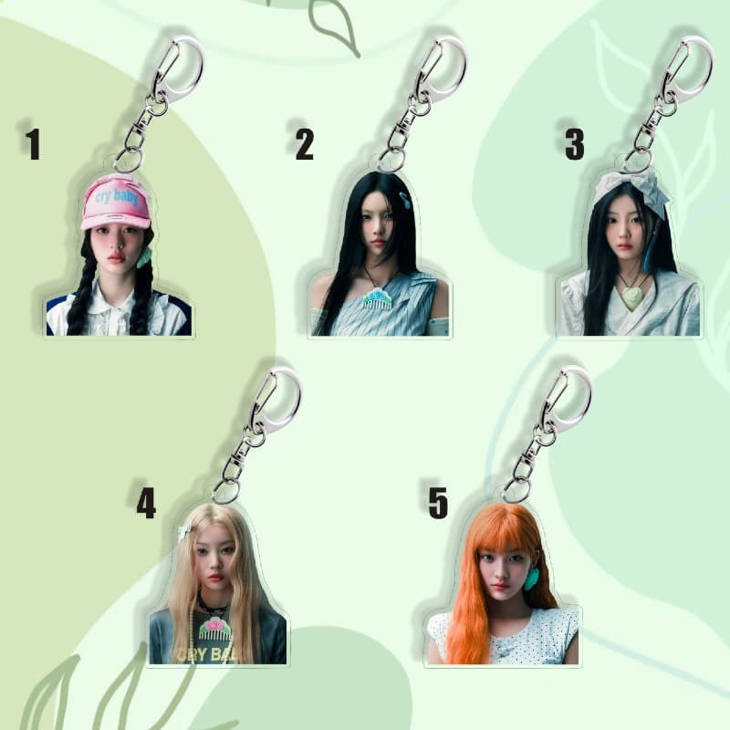 ILLIT Merchandise MINJU Lee Wonhee Wonyoung Chaewon Plush Flower Pendant Bag Charm Keychain 1628