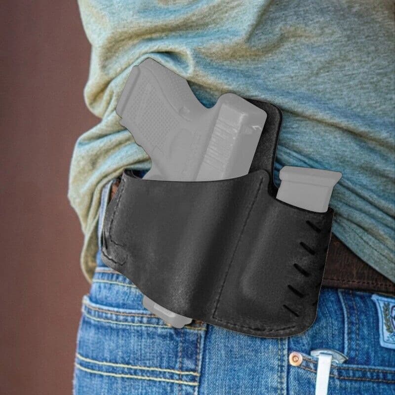 In-stock Cross-border Same-style Leather Tool Holster Portable Prop Gun Holster Outdoor Tactical 1911 Pistol Holster