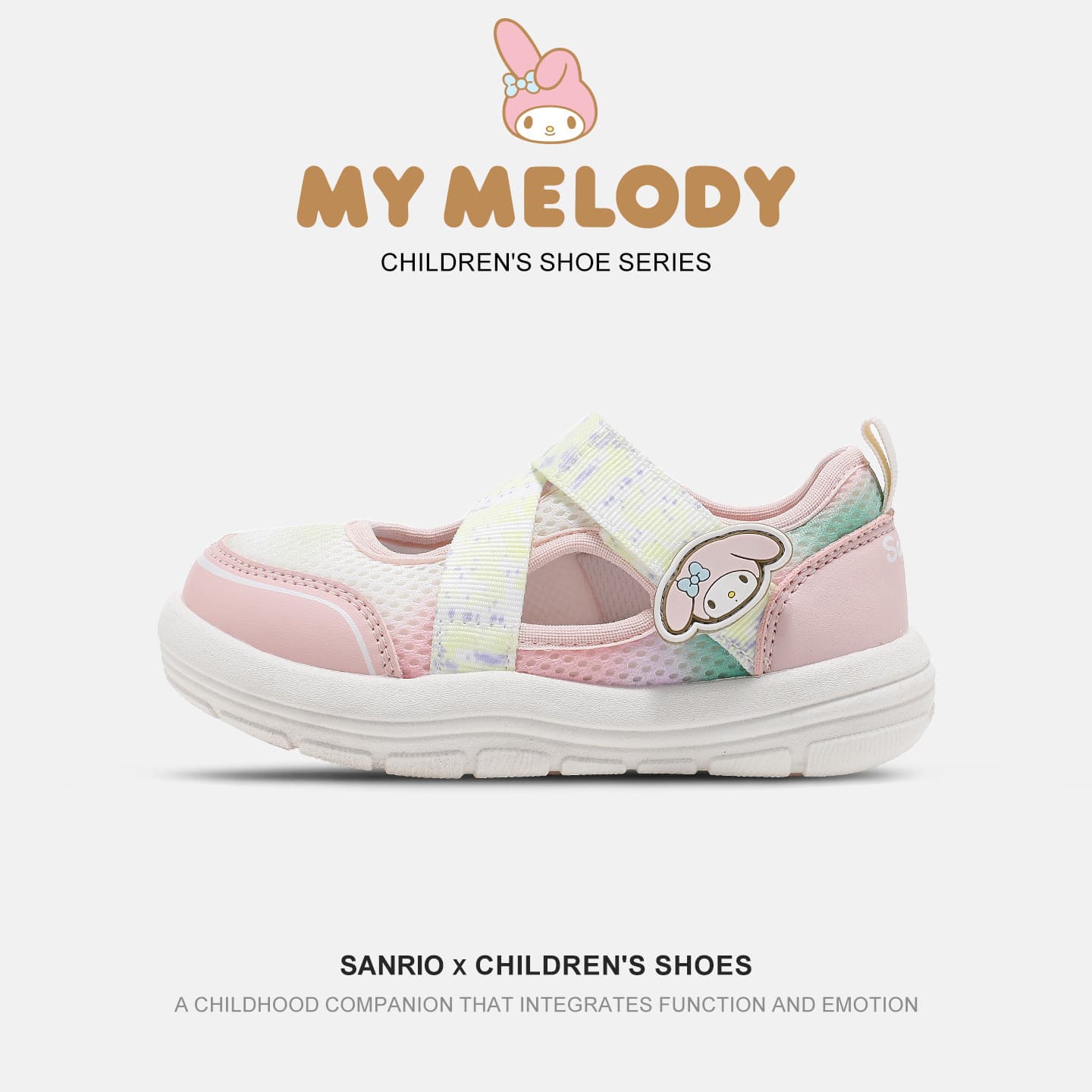 Hello Kitty Children's Sneakers Girls Summer New Hollow Breathable Casual Princess Shoes