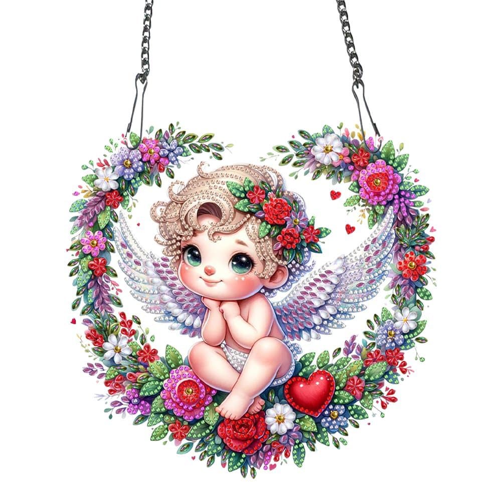 5D cross mirror new diamond painting acrylic material single crystal diamond door angel door factory outlet