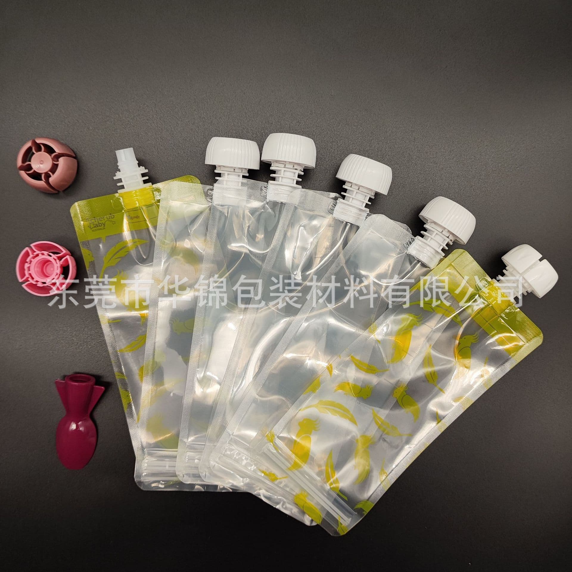 Custom Anti-Swallow Nozzle Cover Universal 150ml Baby Food Pouch, Customizable Color Fruit Puree Bag