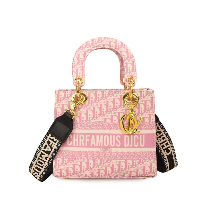 Cross-border Trade Printed Women's Handbag 2026 New European and American Fashion Letter Crossbody Shoulder Tote Lady Dior Style Bag