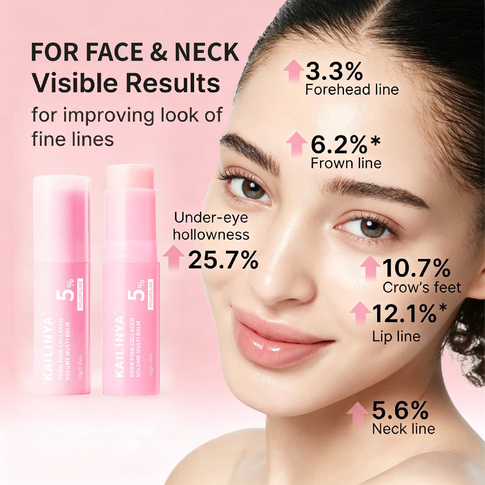 Foreign trade cross-border new product multi-effect in-one anti-wrinkle moisturizing lip care multi-effect stick collagen essence repair stick
