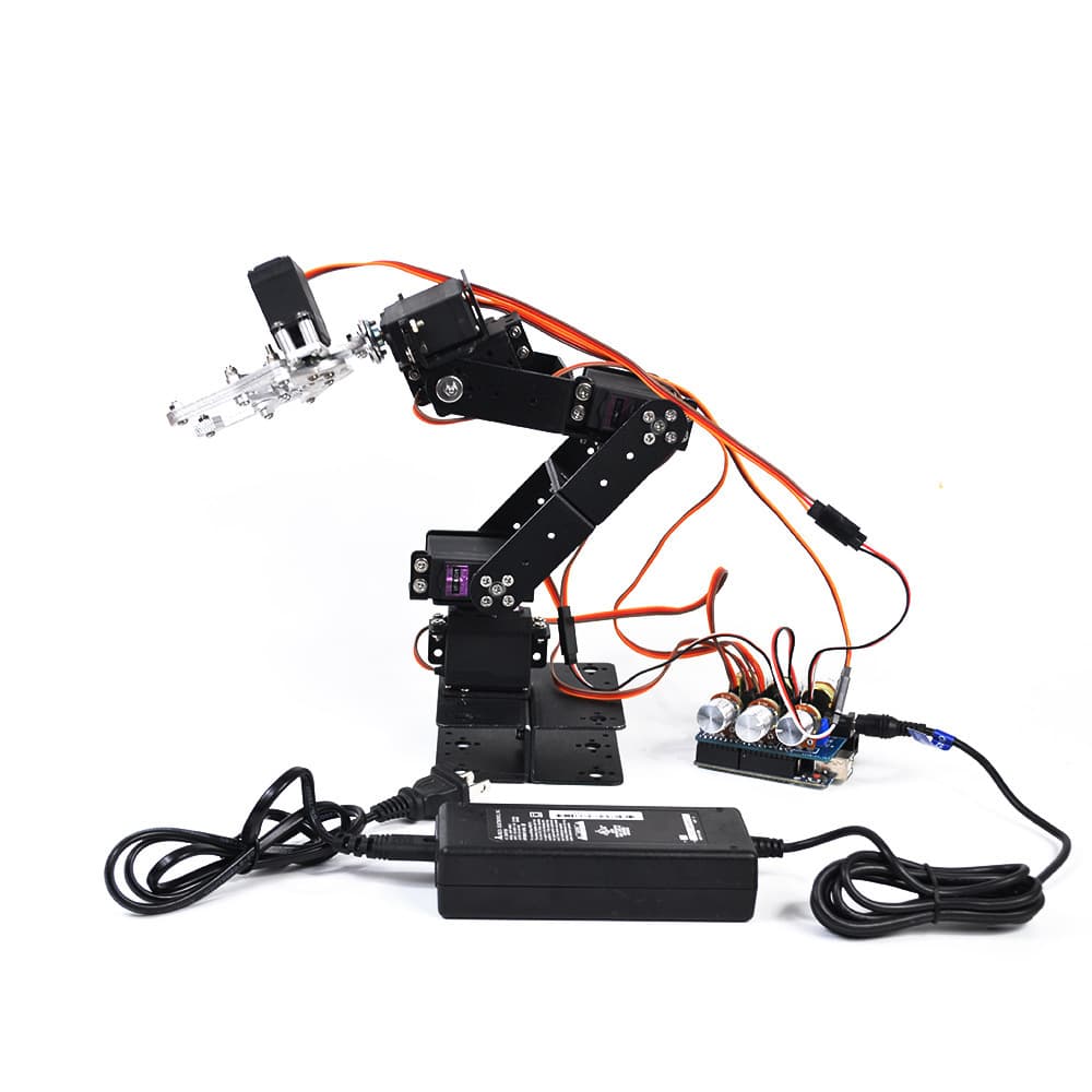 6-DOF Robotic Arm for Arduino Kit with Potentiometer Knob Control MG996 Servo