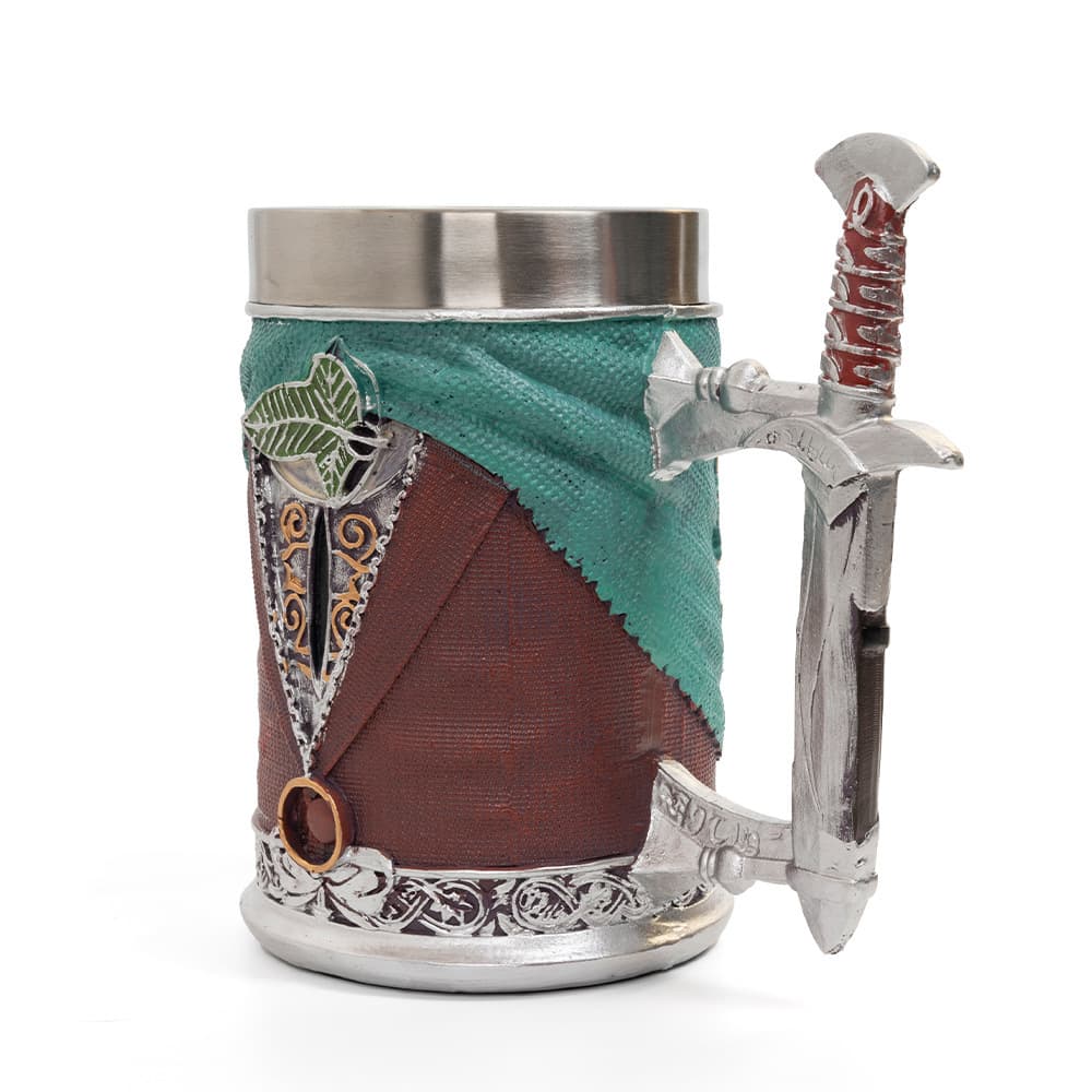 Bar stainless steel lidless beer mug Halloween atmosphere props Templar Crusader mug resin craft