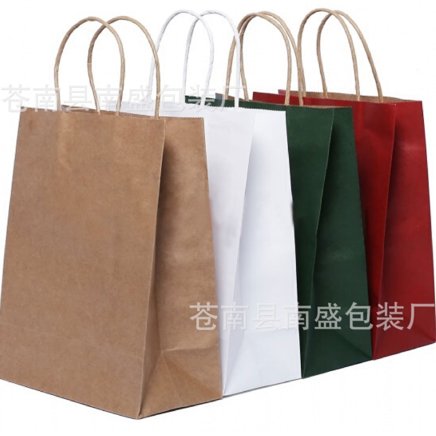 Packaging Paper Bag Kraft Paper Bag For Gifts Food Handles Suitable For Various Occasions 35*25*10cm
