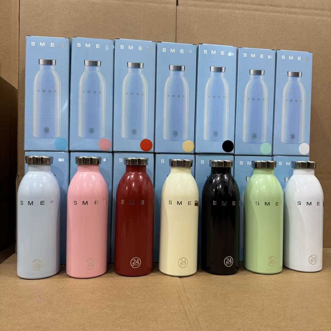 SMEG Insulated Tumbler 304 Stainless Steel 500ml Stylish Portable Travel Cup, Trendy Design for Men and Women