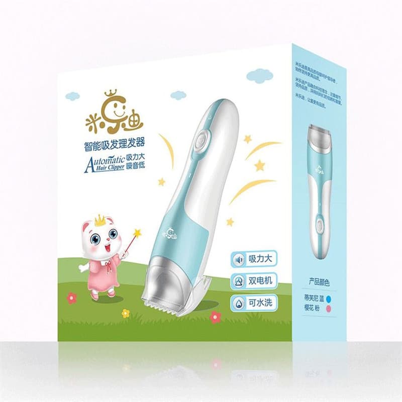 Miladi baby hair clipper, rechargeable, automatic hair suction, suitable for home use, for children and babies. Factory direct product.