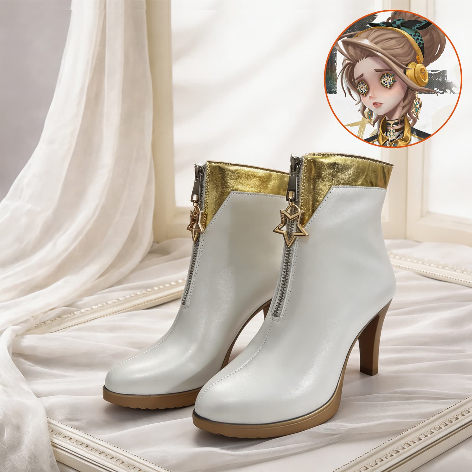 Yiman Identity V Cos Shoes SRE Team Air Force Cosplay Shoes Anime Game High Heel Boots