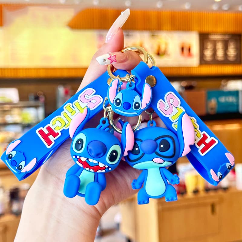 70 Classic Stitch Keychain Cartoon Lilo & Stitch Internet-Famous Doll Keychain Cute Couple Pendant