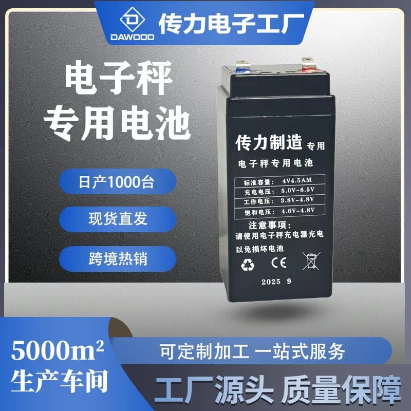 4V4Ah Universal Maintenance-Free Lead-Acid Battery for Commercial Platform Scales and Electronic Scales