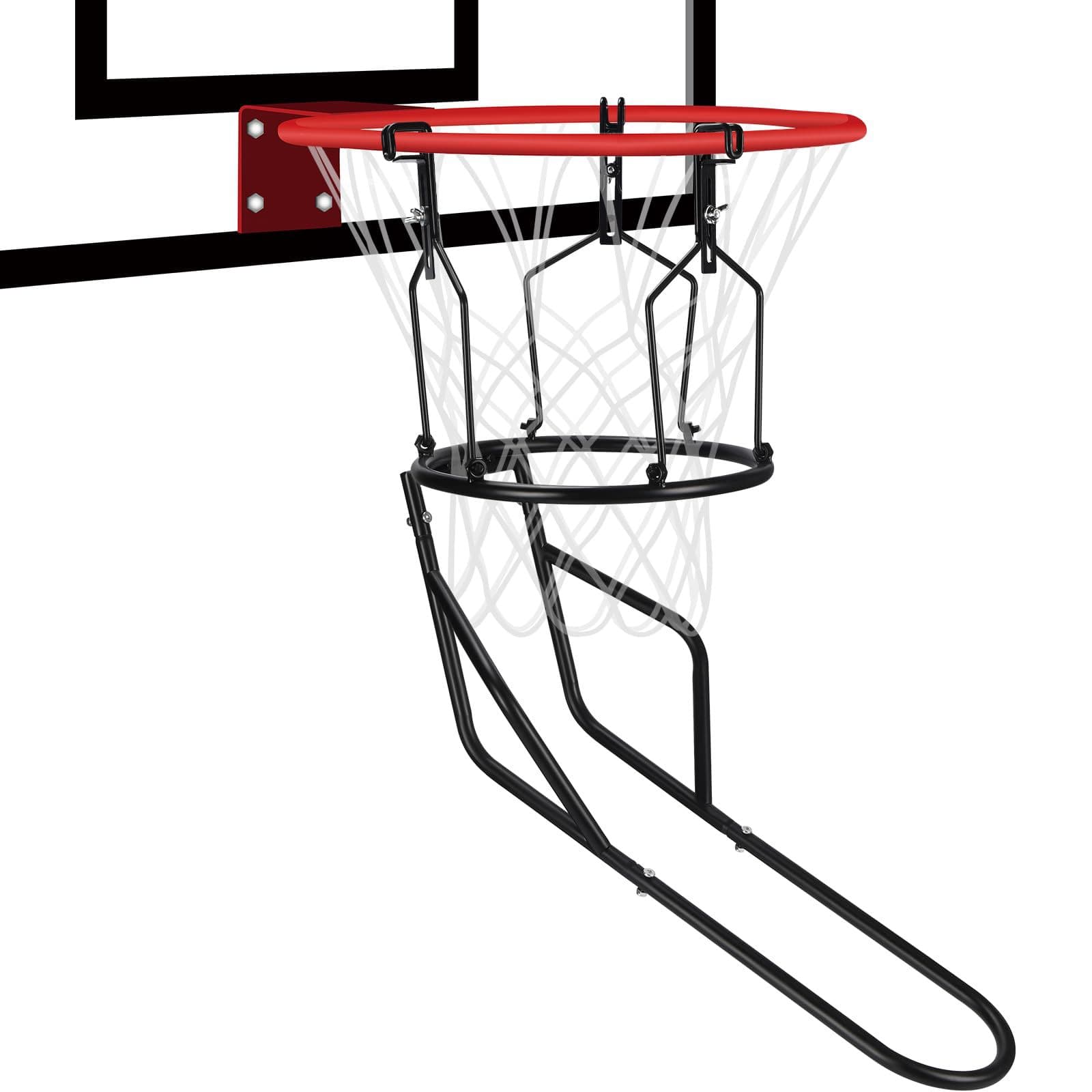 Basketball bouncer attachment, heavy duty basketball bouncer with 3 large stable hooks