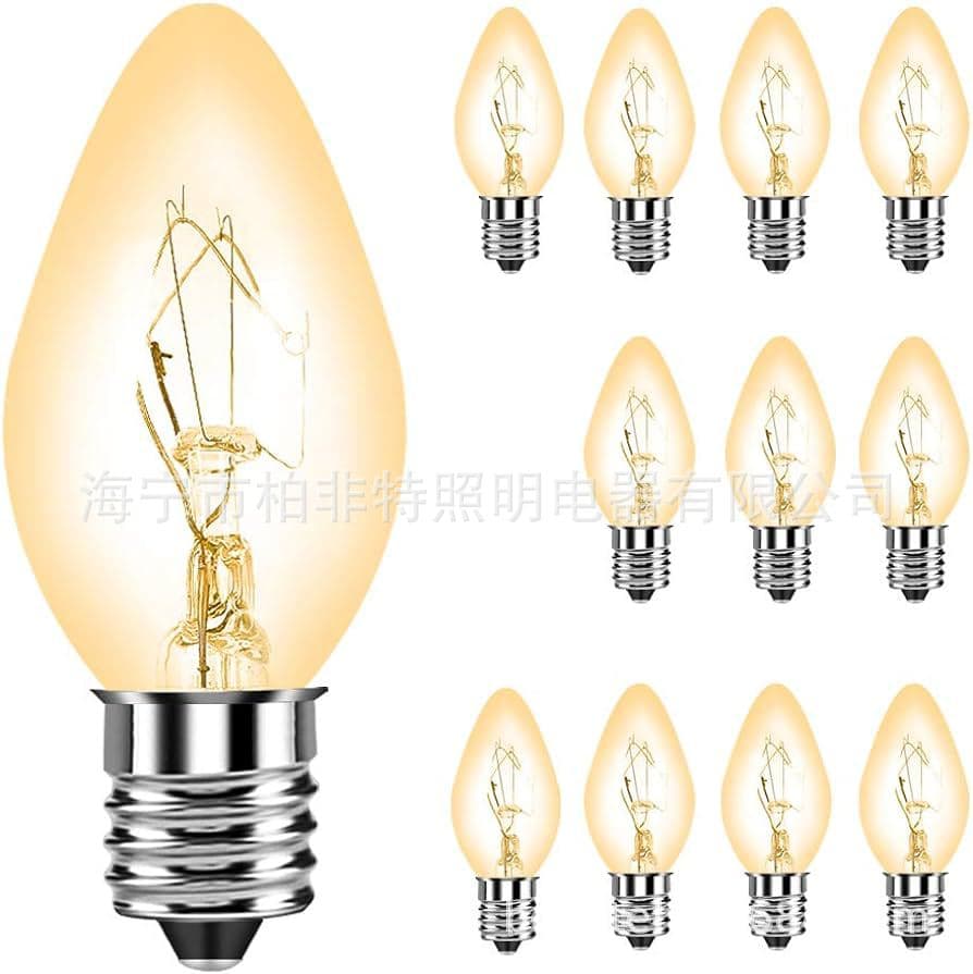 Supply C7 110V US Standard String Lights Salt Lamp Incandescent Bulb / C7 Aromatherapy Bulb for Light Source Applications