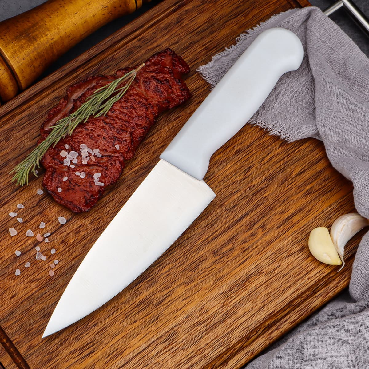 Yangjiang Factory Direct Cross-border Chef Knife Kitchen Knife Fruit Knife Home Slicer 6 Inch Stainless Steel Slant Grind Knife