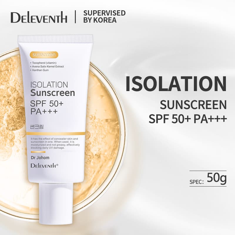 Japanese and Korean Sunscreen SPF50+ UV Protection Waterproof Sweatproof Whitening Sunscreen Lotion Makeup Base Cross-border Authentic Hot Seller