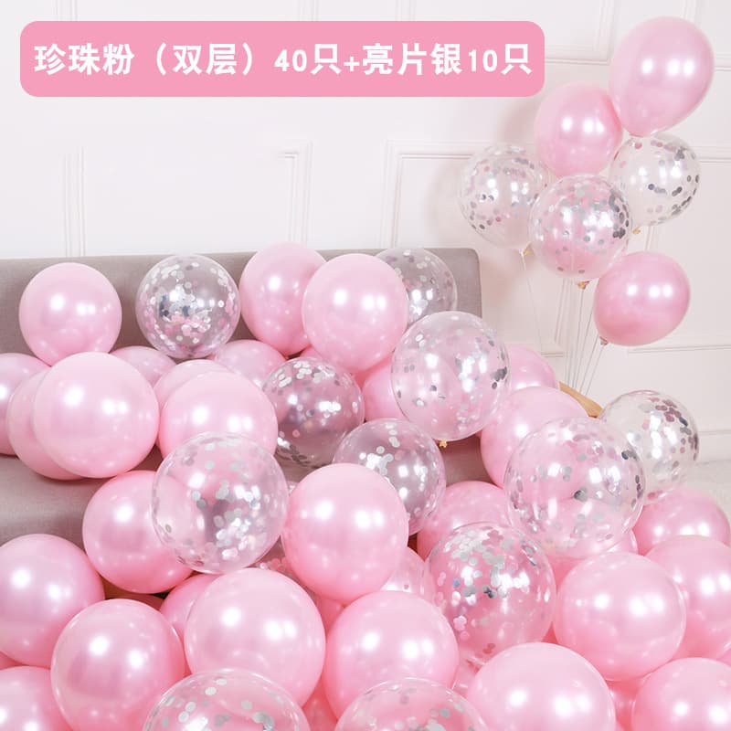 10-inch Thickened Macaron Color Birthday Decoration Scene Setup Wedding Party Atmosphere Decoration Cross-border Balloon Set