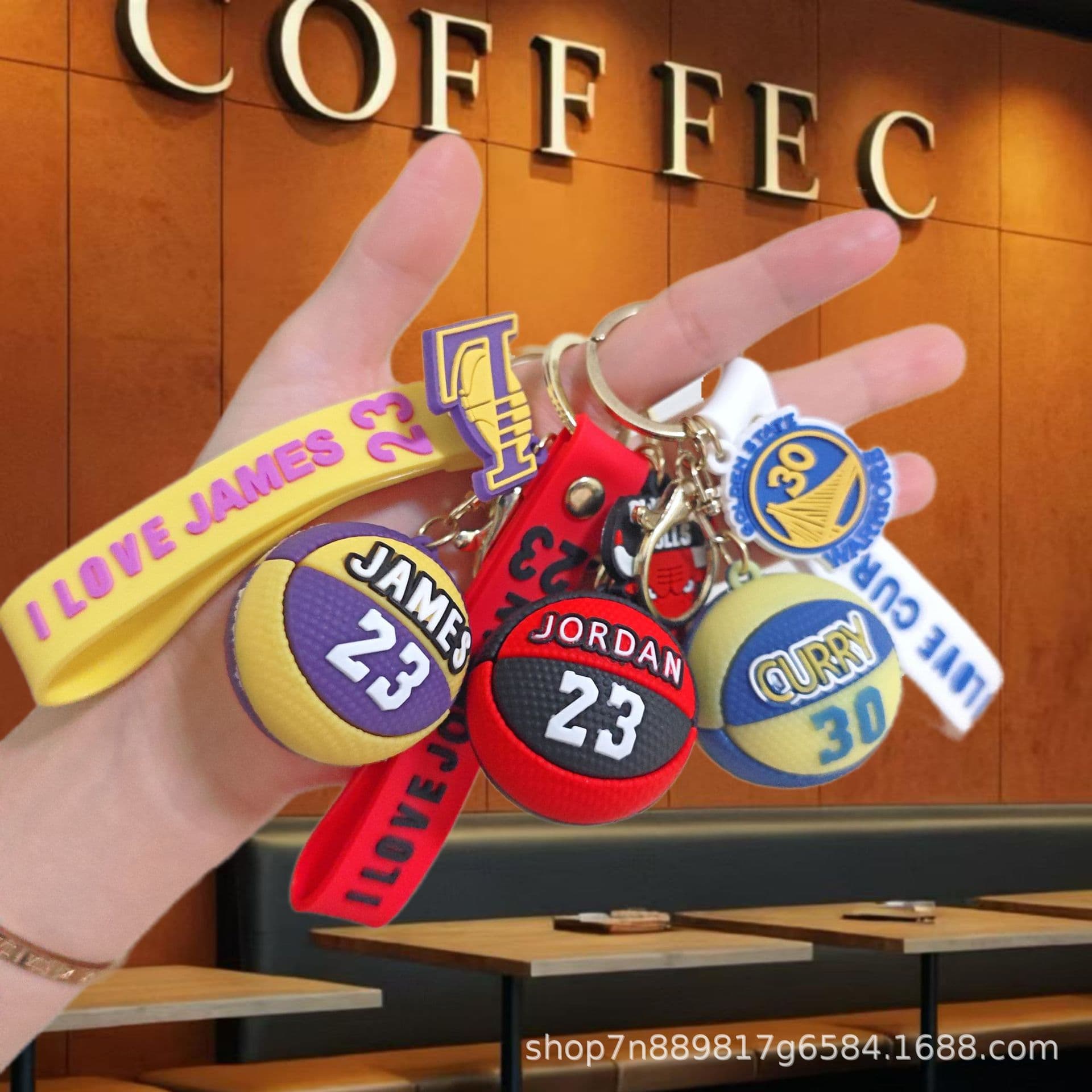 NBA Basketball Team Commemorative Keychain Lakers Bulls Men's Backpack Pendant Gift Giveaway Promotional Item
