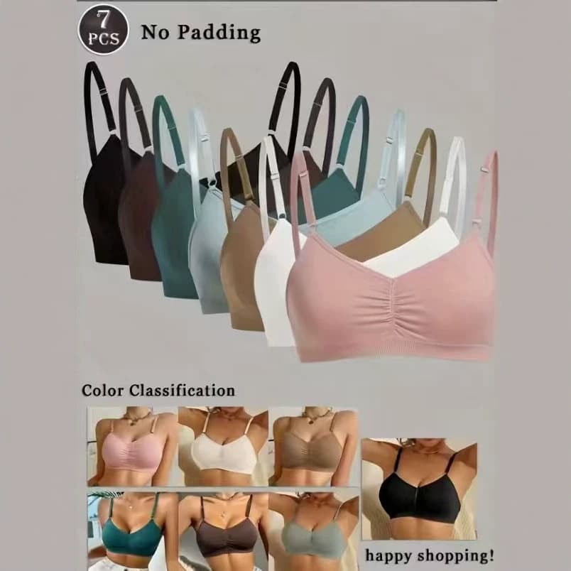 Cross-border EU/US Single-layer Cup Bra Spring/Summer Thin Comfortable Breathable Non-wire Bra TEMU Shein Cross-border Wholesale