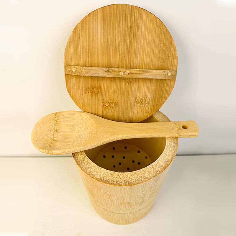 Bamboo Steamer Tube: Handmade Rice Steaming Bamboo Cylinder, Household Whole Bamboo Rice Container