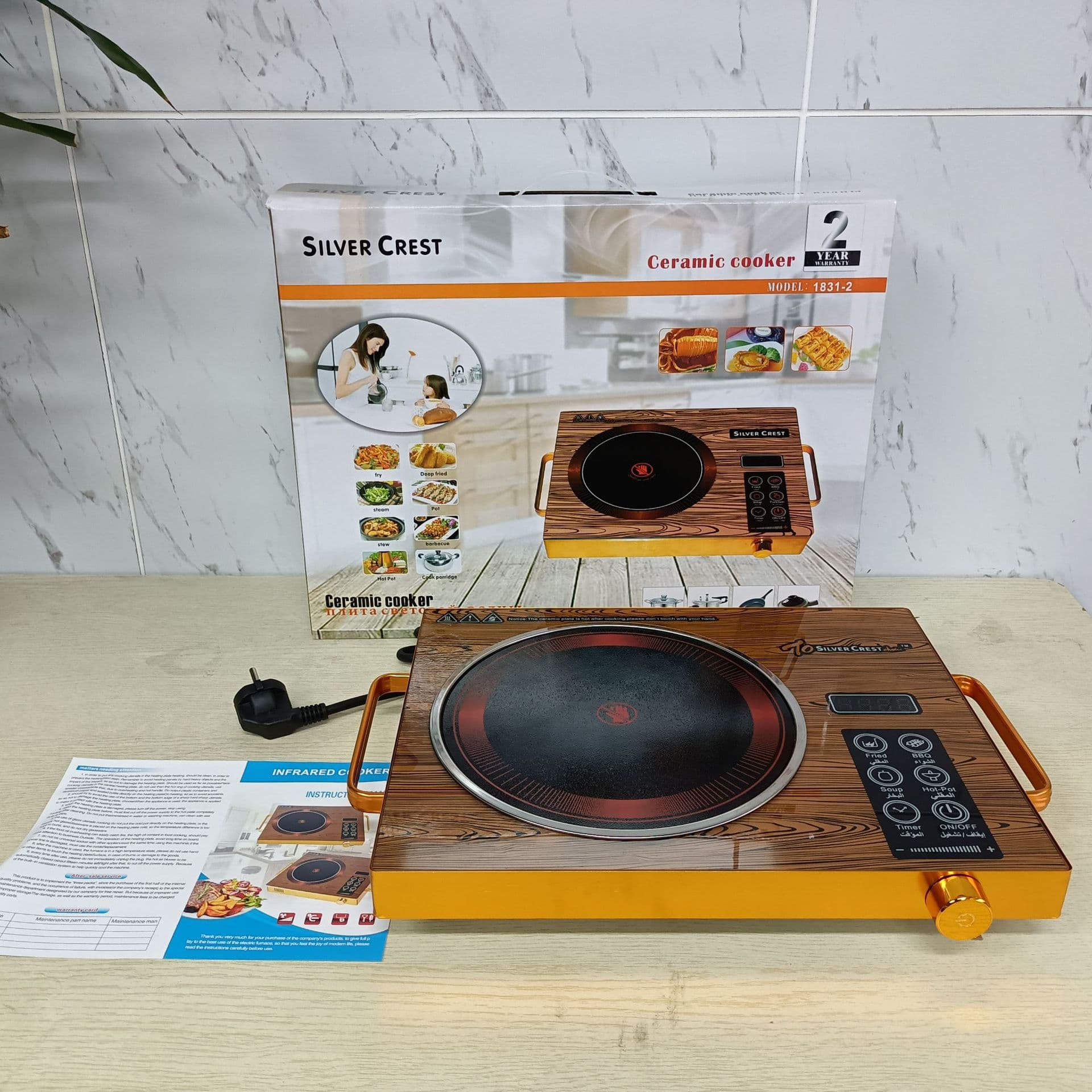 Foreign trade export touch single stove household high-power induction cooker hot pot noodle cooker infrared electric ceramic stove hot pot special