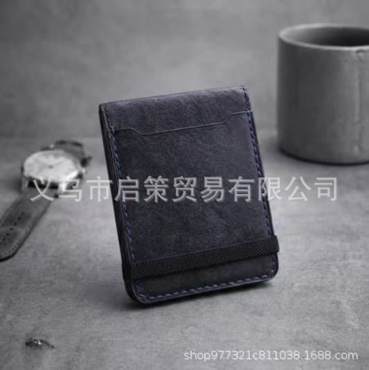 Cross-border New Cash Wrap Wallet Retro Trendy Wallet Portable Coin Purse Solid Color Organizer Card Holder